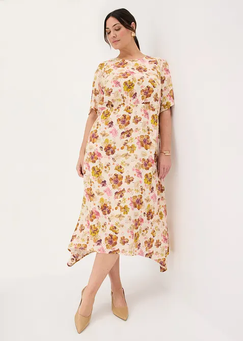 Kleid mit asymmetrischem Saum, bonprix