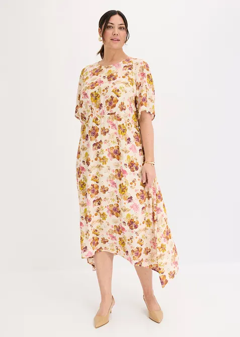 Kleid mit asymmetrischem Saum, bonprix