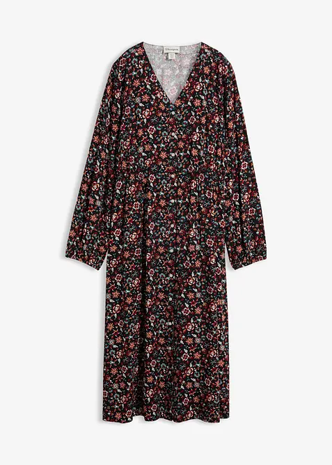 Midikleid aus flie&szlig;ender Viskose, bonprix