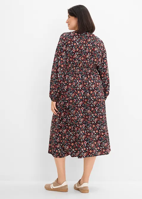 Midikleid aus flie&szlig;ender Viskose, bonprix