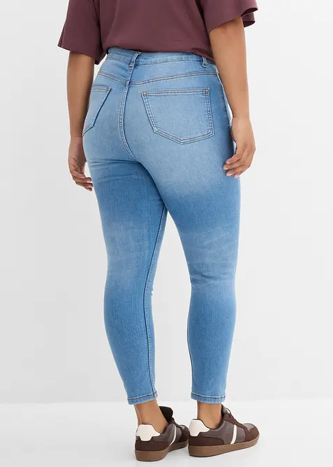Jean skinny taille haute, cropped, bonprix