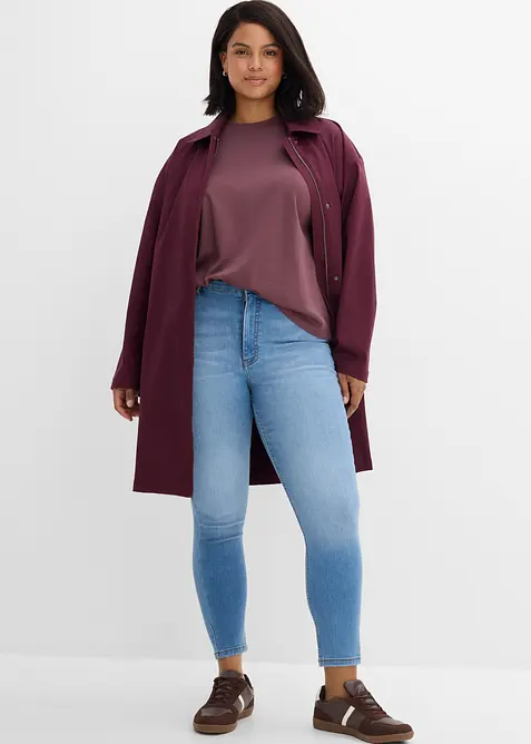 Jean skinny taille haute, cropped, bonprix