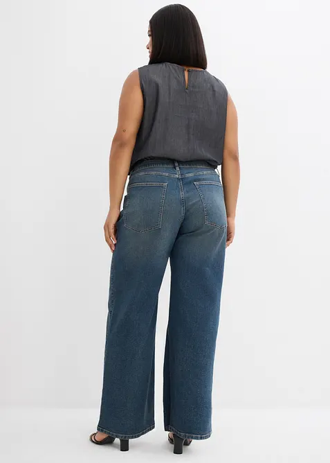 Jean large taille haute, bonprix
