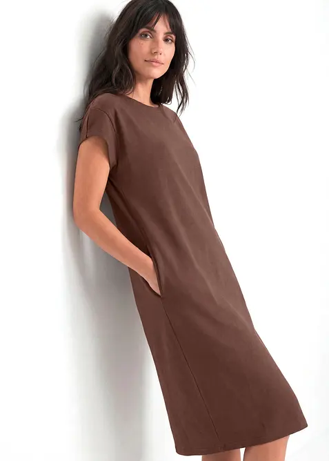 Jerseykleid aus schwerer Bio-Baumwolle, bonprix