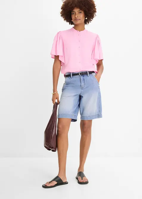 Bluse aus flie&szlig;ender Viskose, bonprix