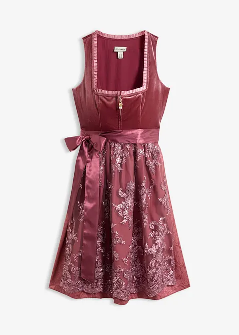 Dirndl mit Pailletten Sch&uuml;rze (2-tlg.Set), bonprix