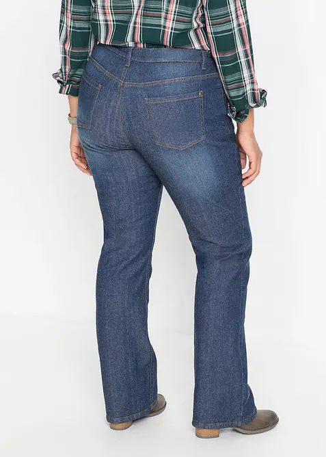 Jean bootcut taille haute, thermique, bonprix