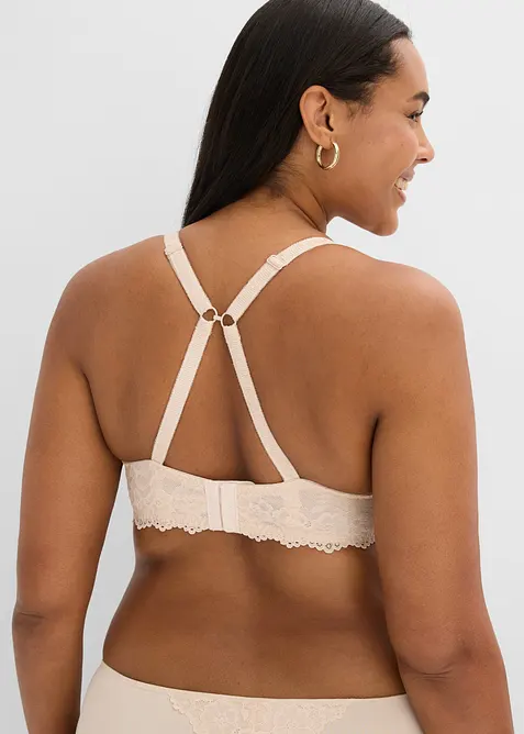 Lot de 2&nbsp;soutiens-gorge &agrave; coques et dentelle, bonprix