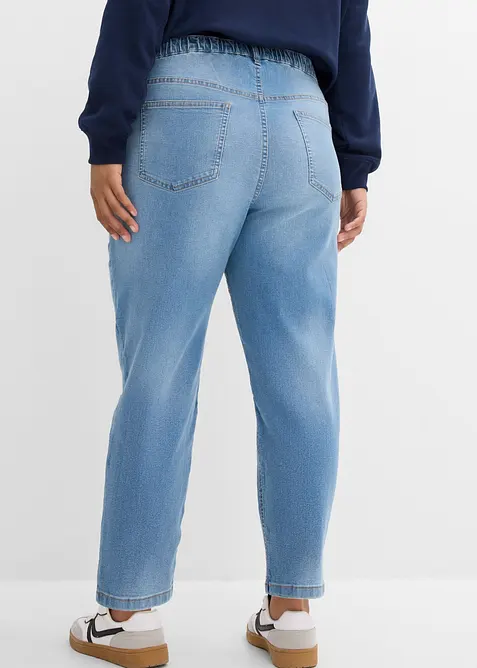 Jean mom taille haute, cropped, bonprix