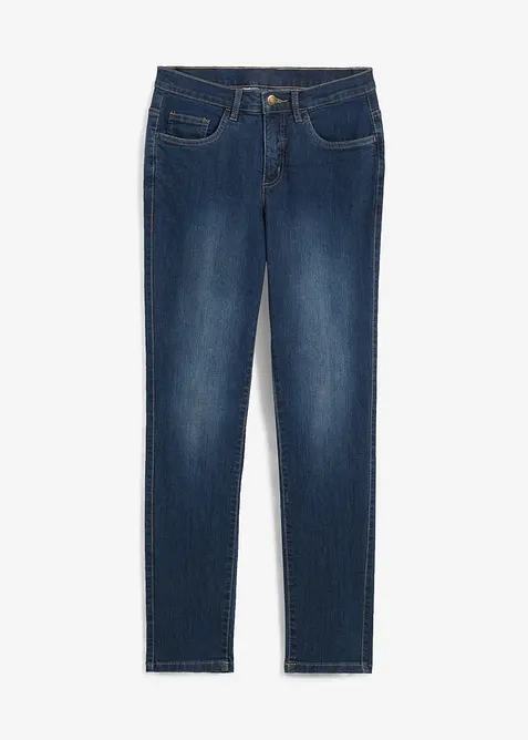 Jean droit taille mi-haute, extensible, bonprix