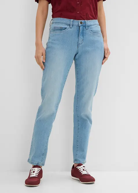 Straight Jeans Mid Waist, Stretch, bonprix