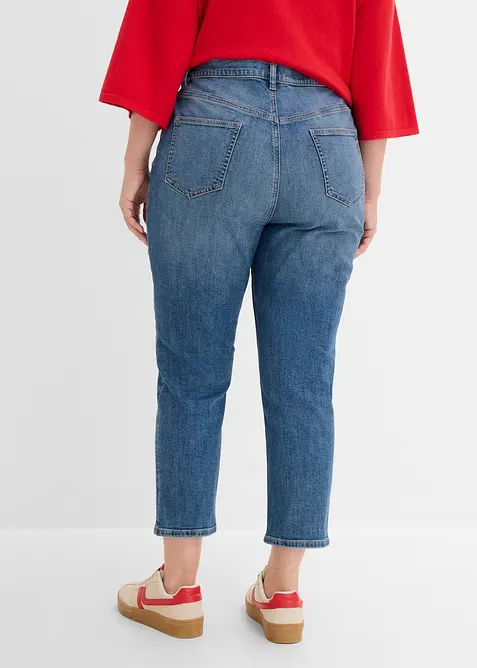 Jean slim cropped, taille haute, bonprix