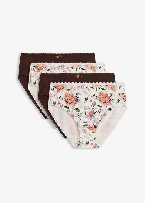 Lot de 4 slips Maxi coton, bonprix