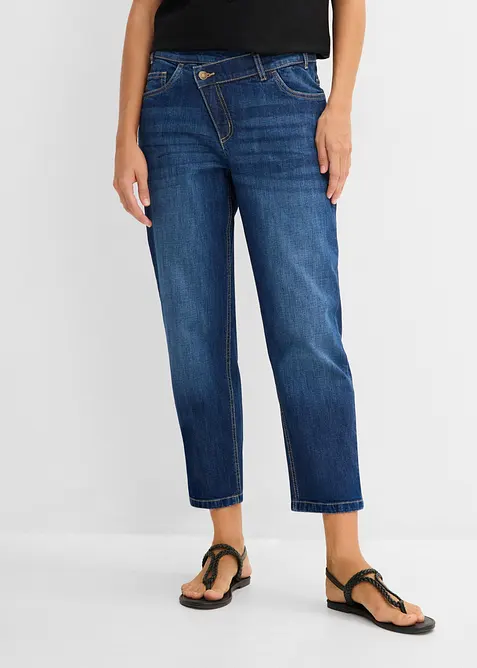 Jean mom taille haute, raccourci, bonprix