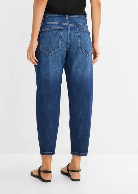 Jean mom taille haute, raccourci, bonprix