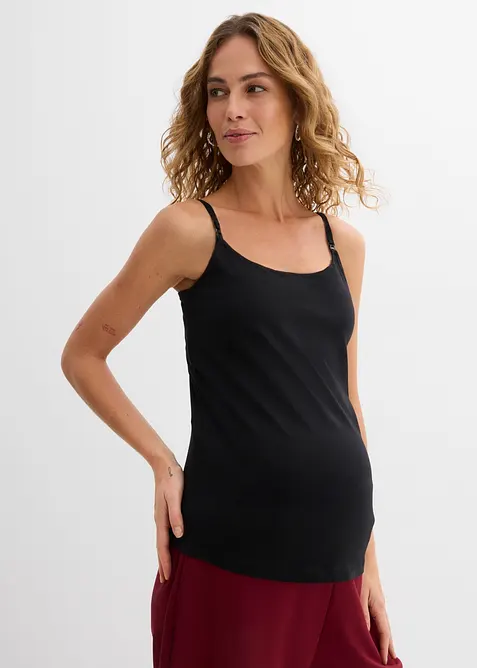 Lot de 2 tops d&rsquo;allaitement en coton, bonprix