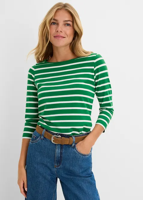 Langarmshirt mit reiner Bio-Baumwolle, bonprix