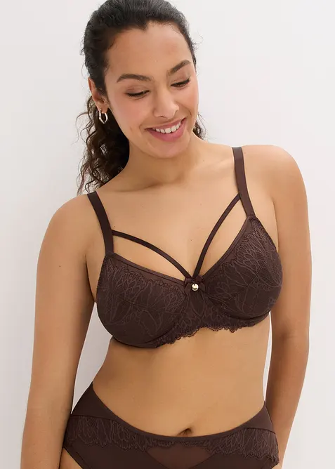 Soutien-gorge minimiseur avec dentelle d&eacute;licate, bonprix
