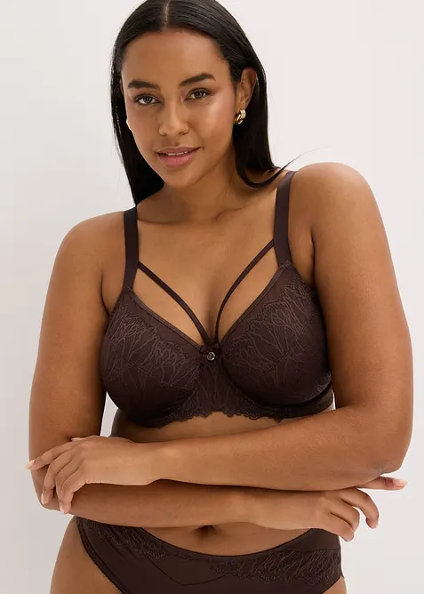 Soutien-gorge minimiseur avec dentelle d&eacute;licate, bonprix
