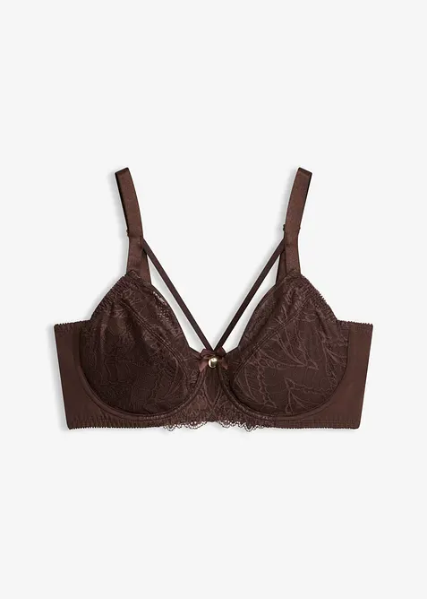 Soutien-gorge minimiseur avec dentelle d&eacute;licate, bonprix