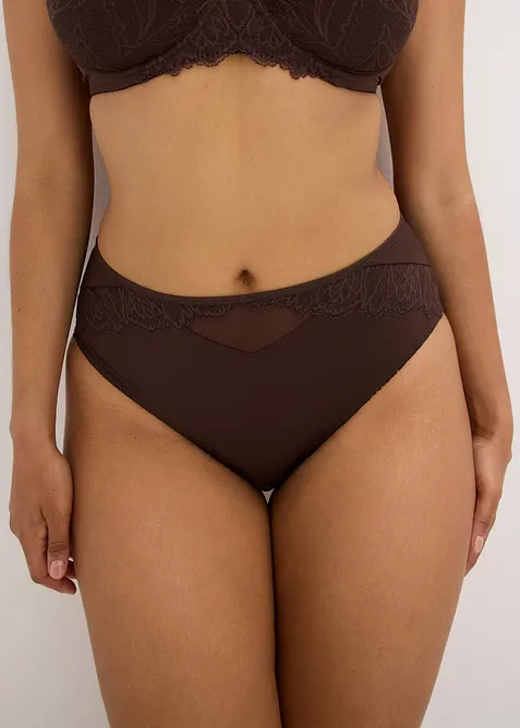 Slip maxi avec dentelle, bonprix