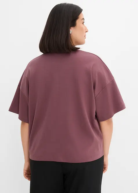 T-shirt court et oversize en coton &eacute;pais, bonprix