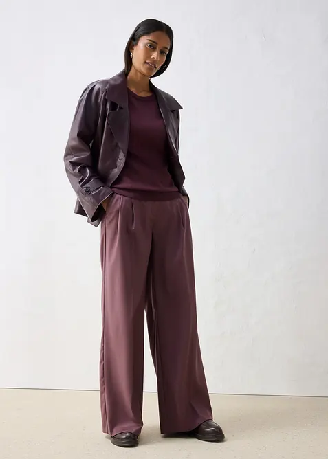 Pull doux en fine laine m&eacute;lang&eacute;e, bonprix