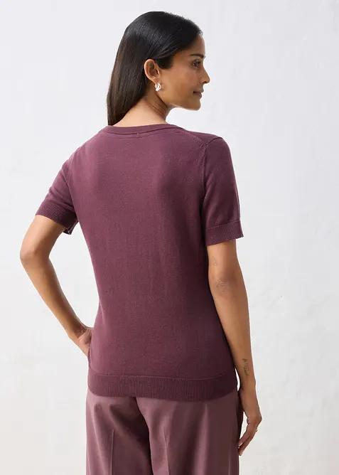 Pull doux en fine laine m&eacute;lang&eacute;e, bonprix