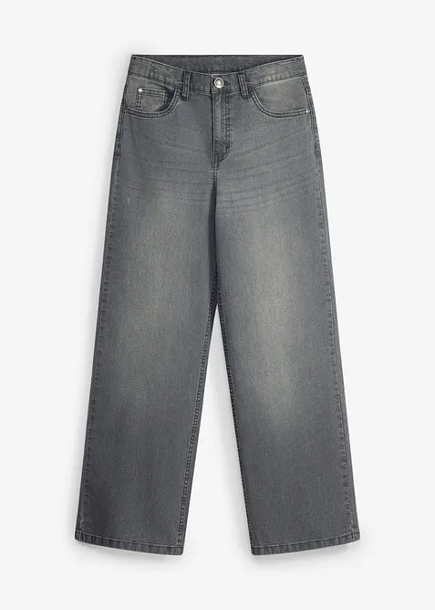 Jean &agrave; taille r&eacute;glable, coupe droite et loose, bonprix