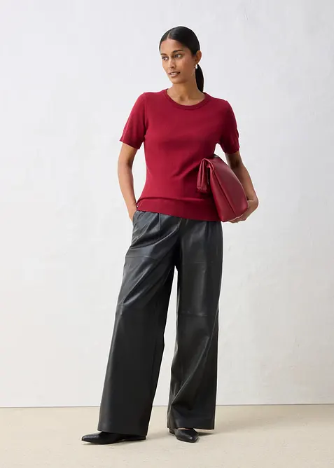 Feinstrickpullover aus weichem Woll-Mix, bonprix
