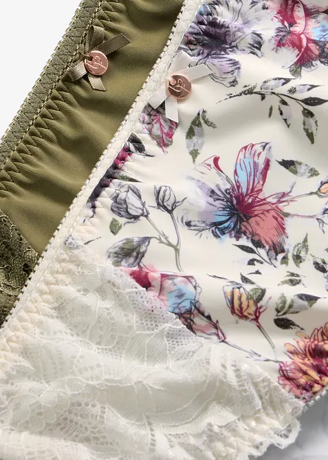 Lot de 2&nbsp;slips maxi &agrave; imprim&eacute; floral, bonprix