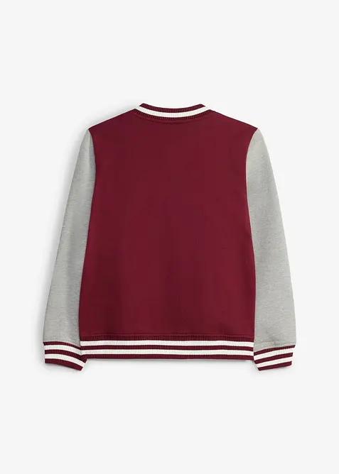 Blouson sweat universitaire en coton doux, bonprix