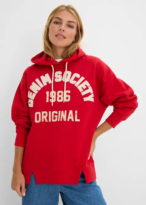 Oversize Hoodie aus reiner Baumwolle, bonprix