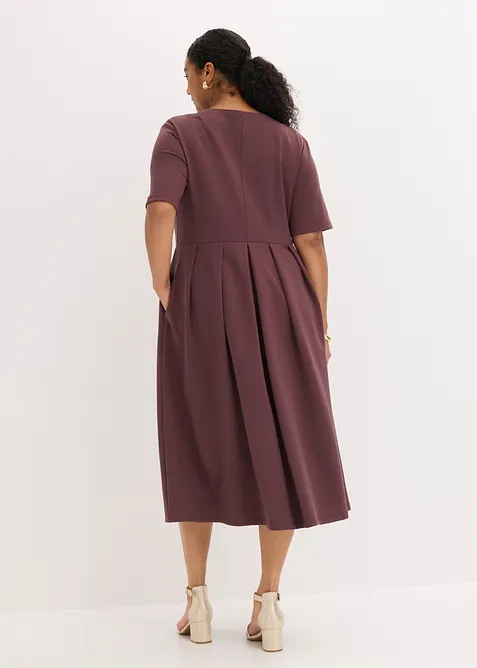 Robe T-shirt en viscose m&eacute;lang&eacute;e, bonprix