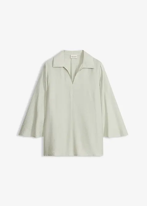 Blouse douce en viscose m&eacute;lang&eacute;e, bonprix