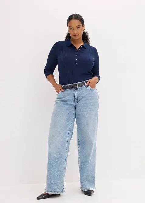 Polo c&ocirc;tel&eacute;, bonprix