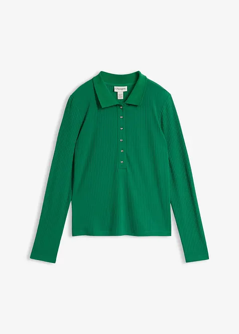 Geripptes Poloshirt, bonprix
