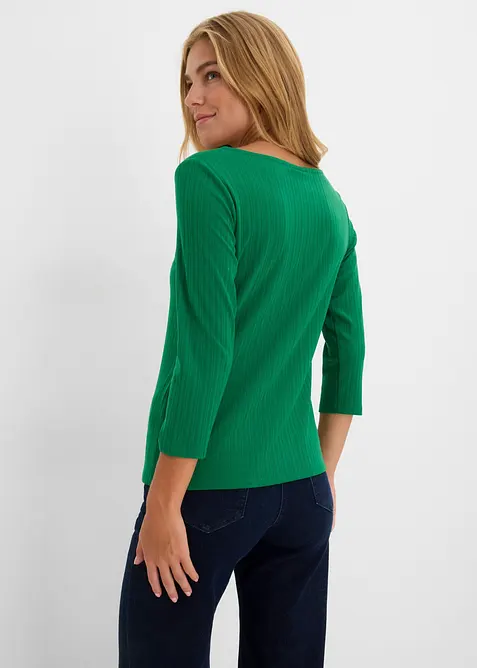T-shirt doux en modal m&eacute;lang&eacute;, bonprix