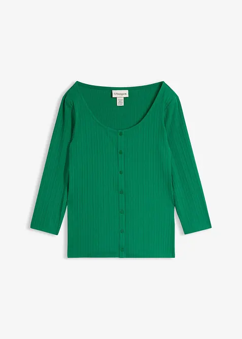 T-shirt doux en modal m&eacute;lang&eacute;, bonprix