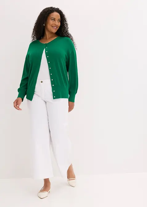 Feinstrickjacke aus softem Viskose-Mix, bonprix
