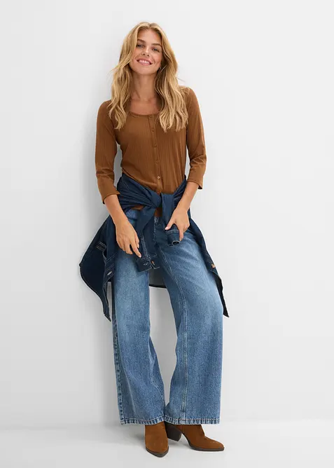 Shirt aus softem Modal-Mix, bonprix