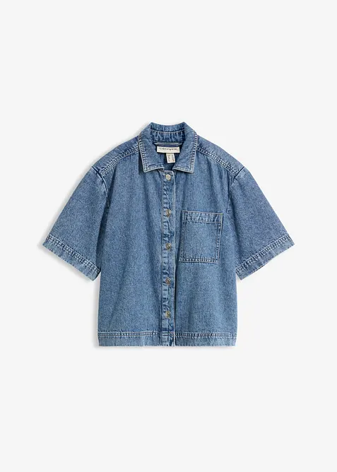 Chemisier en jean 100% coton, bonprix