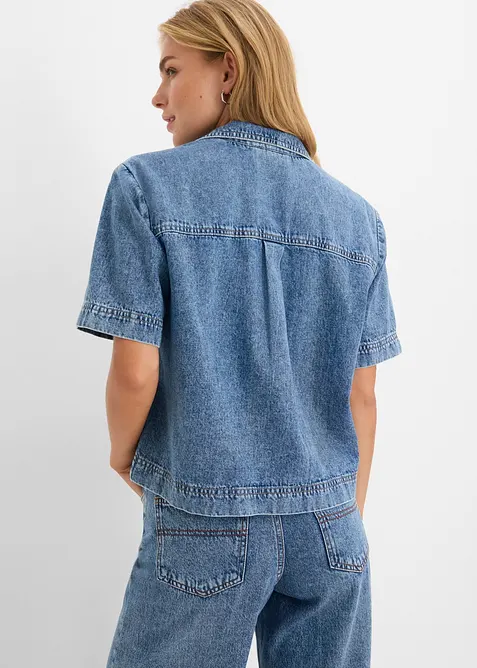 Chemisier en jean 100% coton, bonprix