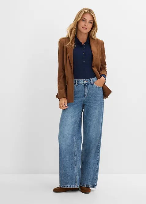 Jean large taille mi-haute, bonprix