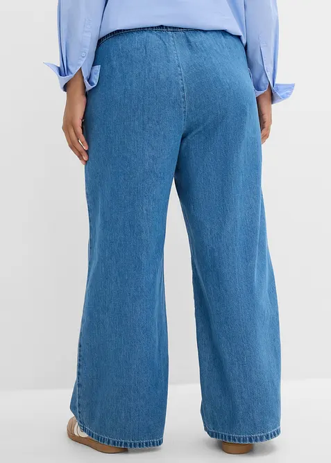 Jean large et l&eacute;ger, taille mi-haute, bonprix