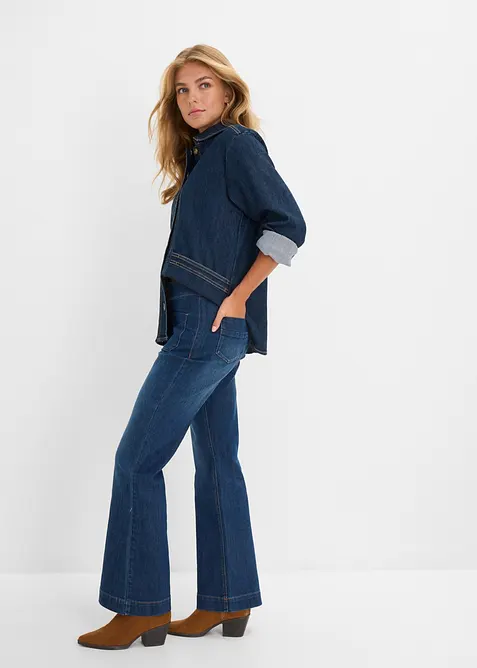 Jean flare taille mi-haute, bonprix