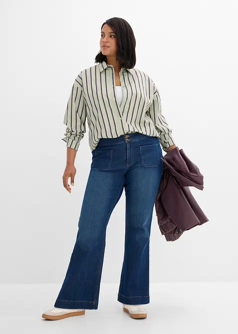 Jean flare taille mi-haute, bonprix