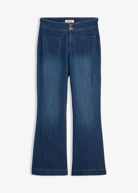 Jean flare taille mi-haute, bonprix