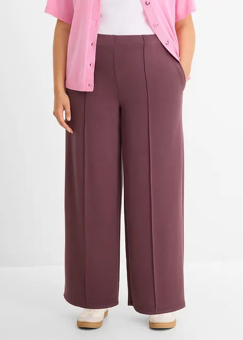 Pantalon palazzo en mati&egrave;re n&eacute;opr&egrave;ne, bonprix