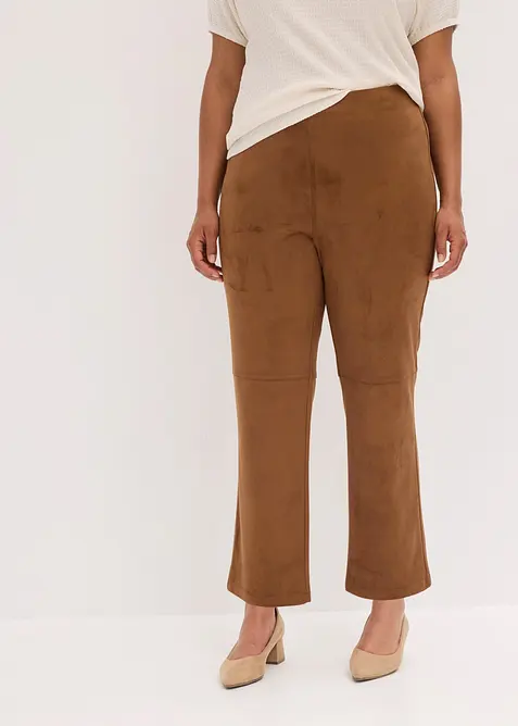 Pantalon 7/8 en su&eacute;dine, bonprix